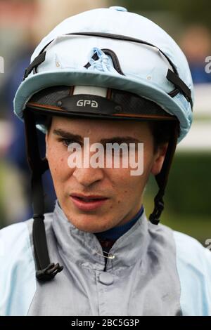 Nicky Mackay, jockey Banque D'Images