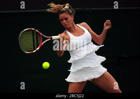 Camila Giorgi en Italie contre Agnieszka Radwanska en Pologne Banque D'Images