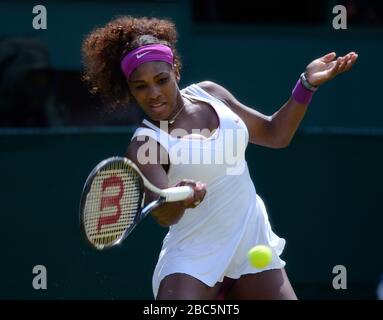 Serena Williams aux États-Unis contre Jie Zheng en Chine Banque D'Images