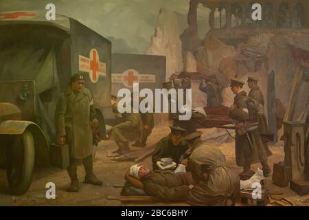 Ypres, Gilbert Rogers, 1915, Banque D'Images
