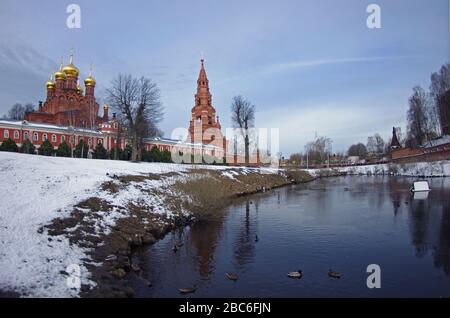 La tête de Chernigovsky à Sergiev Posad, Russie, monastère, unique, Russie centrale Banque D'Images