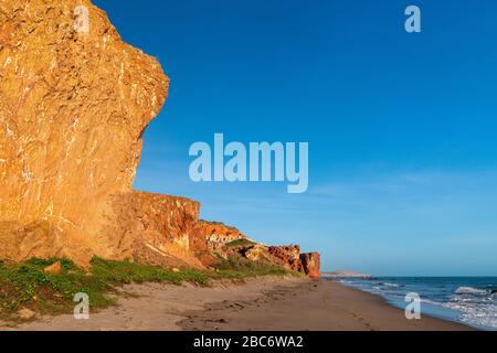 Plages tropicales presque désertes dans l'état de Ceara, Brésil. Banque D'Images