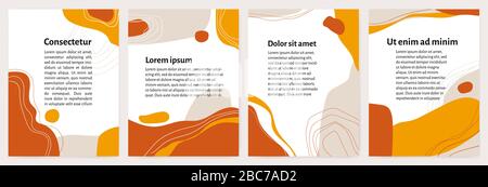 Style collage moderne motif collage abstrait dans des couleurs chaudes Illustration de Vecteur