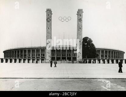 Le stade olympique, Berlin, Allemagne 1936 Banque D'Images