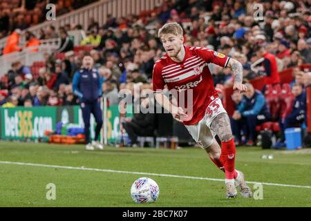 Hayden Coulson de Middlesbrough - Middlesbrough / Charlton Athletic, Sky Bet Championship, Riverside Stadium, Middlesbrough, Royaume-Uni - 7 décembre 2019 usage éditorial seulement - les restrictions de DataCo s'appliquent Banque D'Images