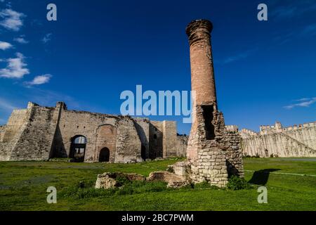 Istanbul / Turquie - 5 mars 2019: La forteresse de Yedikule est l'un des sites les plus intéressants pour voyager en Turquie et Istanbul. Construit en 1458 sur le commutateur Banque D'Images