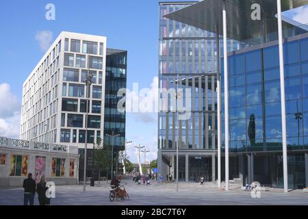 Un bâtiment de la place centrale, Central Square, Cardiff, Pays de Galles, Royaume-Uni Banque D'Images