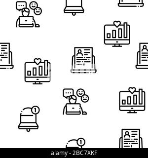 Blogger Internet social Channel modèle transparent Vector Illustration de Vecteur