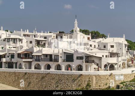 Binibeca Vell village de vacances,Minorque,Iles Baléares,Espagne,Europe Banque D'Images