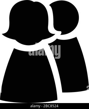 Personnes avatars icône vecteur homme d'affaires femme isolée Illustration de Vecteur