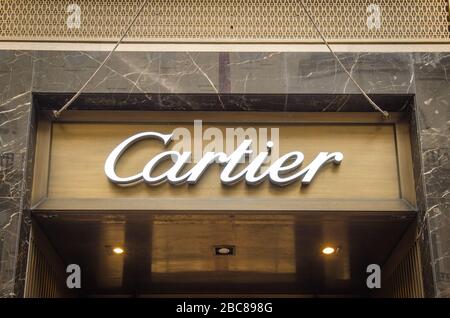 Cartier - label de mode français de luxe, succursale de Bond Street, Londres Banque D'Images