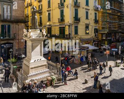 Vieille ville de Naples Banque D'Images