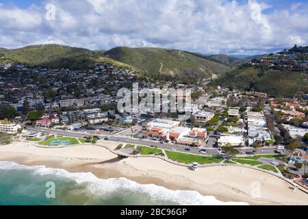 Vue aérienne sur Laguna Beach, Californie Banque D'Images