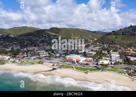 Vue aérienne sur Laguna Beach, Californie Banque D'Images