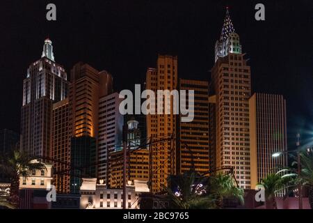 Las Vegas continue d'être la destination de la fête pour les jeux d'argent, les achats et les divertissements, pour les États-Unis. Banque D'Images