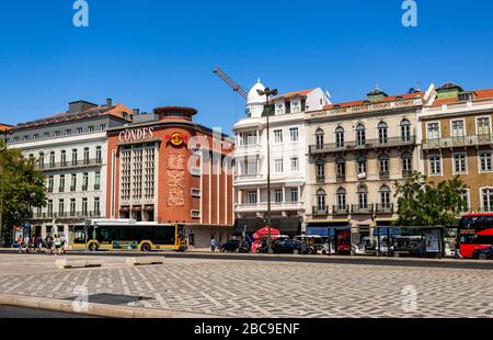 Architecture urbaine du début du XXe siècle à Lisbonne, Portugal Banque D'Images