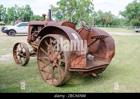 Tracteur historique de Minneapolis-Moline Twin City. Banque D'Images