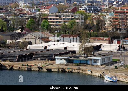 Port de Varna, province homonyme, Bulgarie Banque D'Images