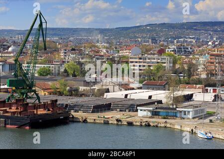 Port de Varna, province homonyme, Bulgarie Banque D'Images