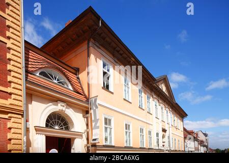 Schelfstadt avec maisons à colombages, Mecklembourg-Poméranie-Occidentale, Allemagne, Europe Banque D'Images