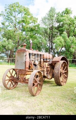 Tracteur historique de Minneapolis-Moline Twin City. Banque D'Images