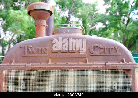 Tracteur historique de Minneapolis-Moline Twin City. Banque D'Images