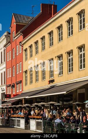 Suède, Scania, Malmo, Place Lilla Torg Banque D'Images