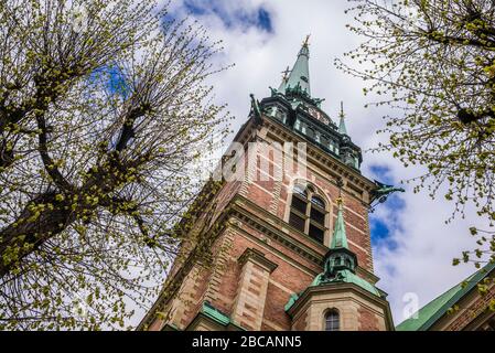 Suède, Stockholm, Gamla Stan, vieille ville, Tyska Kyrkan, Église allemande Banque D'Images