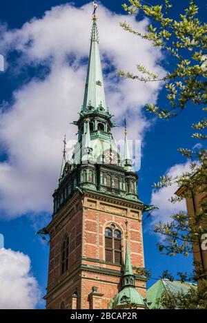 Suède, Stockholm, Gamla Stan, vieille ville, Tyska Kyrkan, Église allemande Banque D'Images