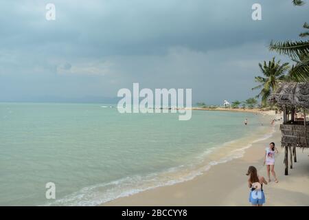 Koh Phangan « Beach Play » Banque D'Images