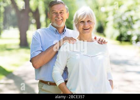 Salon pour couple senior Banque D'Images