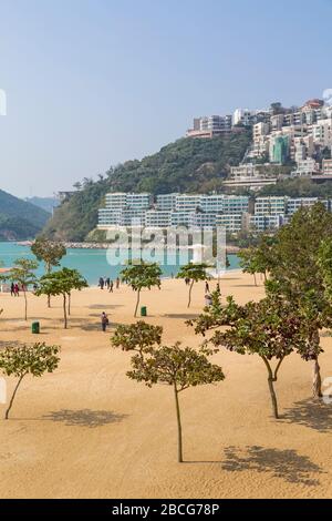 Hong Kong, Chine. Plage de Repulse Bay. Banque D'Images