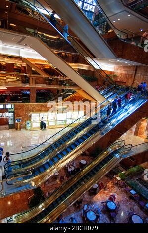 Trump Tower, Atrium , 56 th Street, Donald Trump, Manhattan, New York Banque D'Images