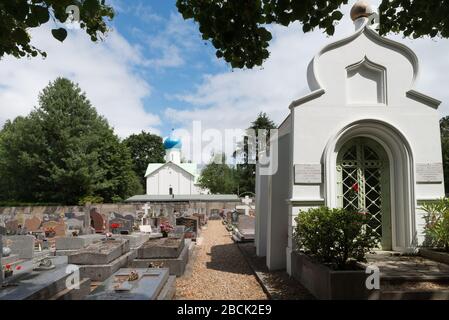 Cimetière russe de Sainte Geneviève des Bois Banque D'Images