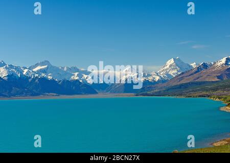 Mt Cook et les Alpes du Sud en Nouvelle-Zélande Banque D'Images