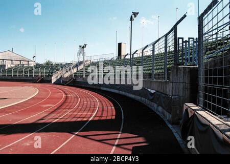 Vue générale du stade Josy Barthel Football / Athletics Stadium Banque D'Images