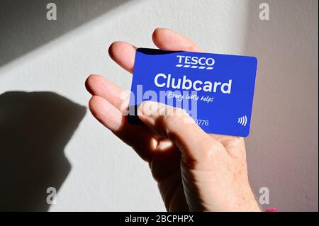 Carte de fidélité Tesco Clubcard. Banque D'Images