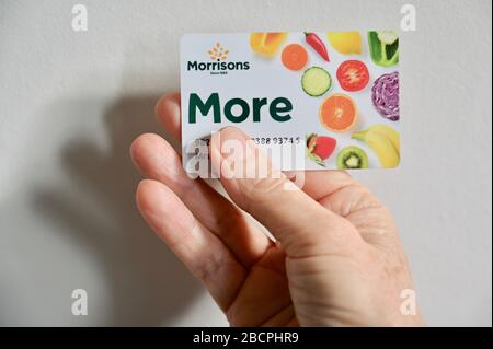 Carte de fidélité Morrisons « plus ». Banque D'Images