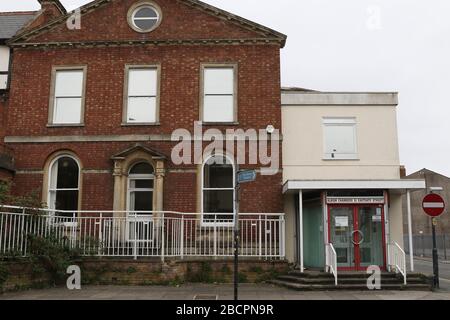 Albion Chambers, 111, rue Eastgate, Gloucester - 4.4.2020 photo d'Antony Thompson - Thousand Word Media, PAS DE VENTES, PAS DE SYNDICATION. Contact pour m Banque D'Images