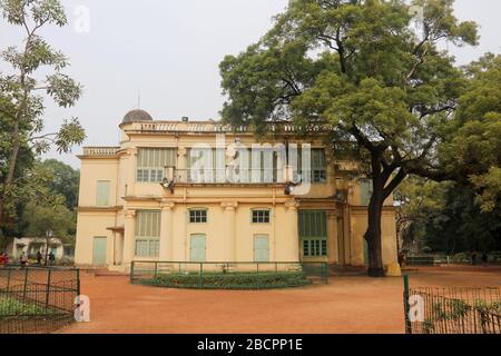 Maison Santiniketan dans Bolpur vue de face Banque D'Images