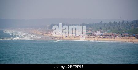 Inde, plages de Goan du Nord, Candolim, Calangute et Baga, 2012. Banque D'Images