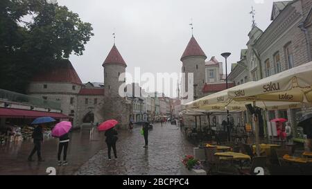 Photos de rue de Tallinn, Estonie. Banque D'Images