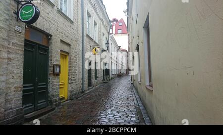 Photos de rue de Tallinn, Estonie. Banque D'Images