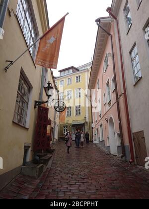 Photos de rue de Tallinn, Estonie. Banque D'Images