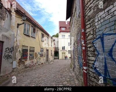 Photos de rue de Tallinn, Estonie. Banque D'Images