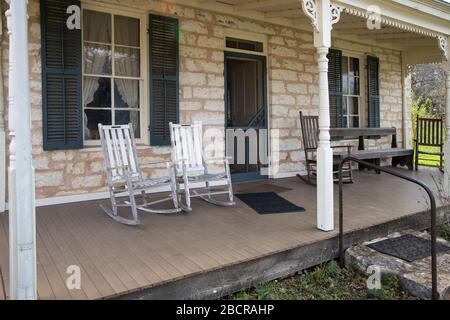 le musée pionnier de fredericksburg dans le pays de colline du texas Banque D'Images