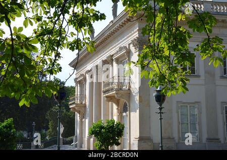 Palais sur l'île (Pałac na Wyspie), parc Łazienki, Varsovie, Pologne, août 2019 Banque D'Images