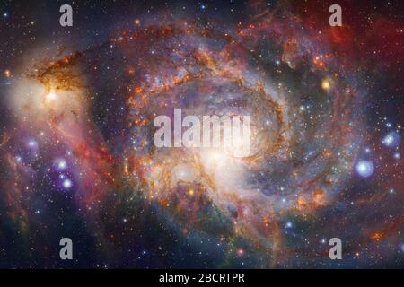 Galaxie des milliers d'années-lumière loin de la Terre. Éléments de cette image fournie par la NASA. Banque D'Images