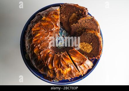 Gâteau au chocolat et au beurre d'arachide Banque D'Images