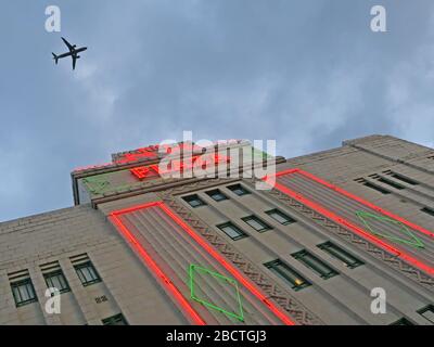 The Plaza Cinema Stockport, 1932 Art Deco W. Thornley, Mersey Square, Stockport, Greater Manchester, Angleterre, ROYAUME-UNI, SK1 1SP Banque D'Images